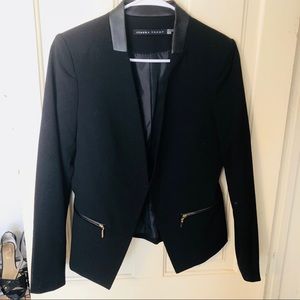 SOLD!!! Leather Detail Blazer